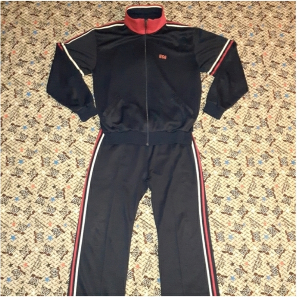 70s USA Olympics Tracksuit Track Jacket Pants US